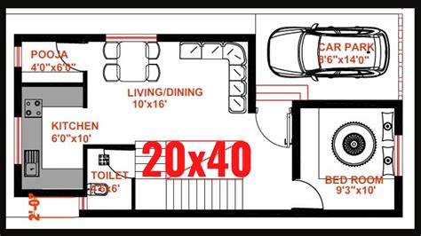 20x40 House Plansouth Facing2bhk Duplex Vasthu Plan Youtube
