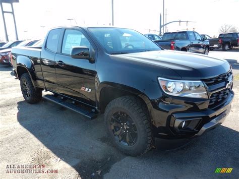 2021 Chevrolet Colorado Z71 Extended Cab 4x4 In Black Photo 3 125333