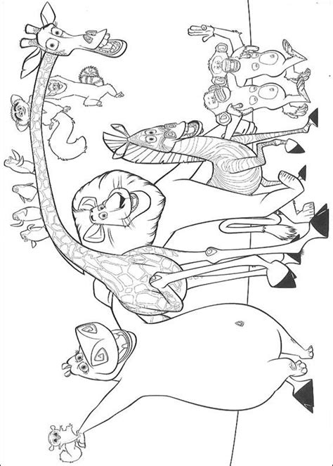 Madagascar 3 disegno averys birthday party cool. Coloring Pages Online: Madagascar 2 Coloring Pages