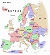 Mapa Politico de Europa - Tamaño completo