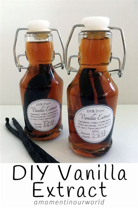 Diy Vanilla Extract Recipe Vanilla Extract Homemade Vanilla