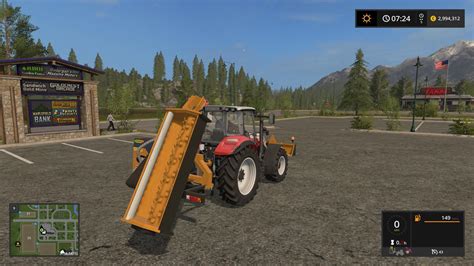 Ferri Hydraulic Reach Mower V10 Fs17 Farming Simulator 17 Mod Fs