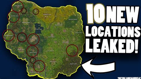 10 New Locations Leaked Fortnite Battle Royale New Map Revealed Youtube
