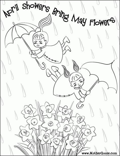 Aladdin street rat coloring page. April Showers Bring May Flowers Coloring Pages - Coloring Home