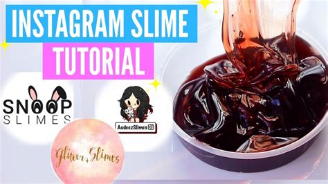 Famous Instagram Slime Recipes And Tutorials How To Make Glitterslimes