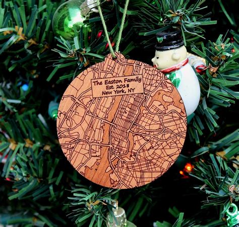 Custom NYC Ornament - New Home Ornament - First Home Ornament - Newlywed Ornament - New York ...