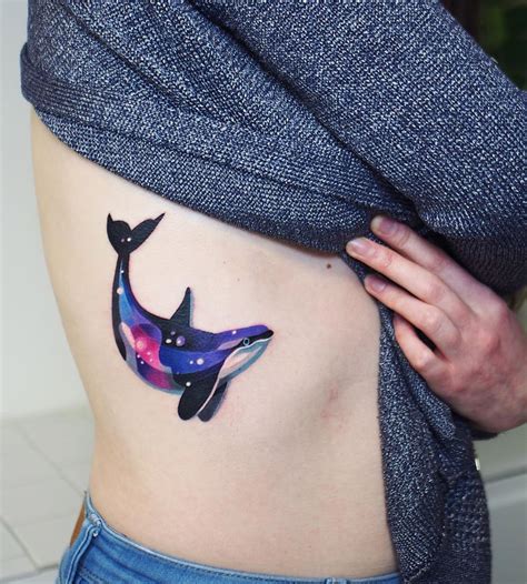 Someday i would like to work with whales and. Space Killer Whale, Girl's Side Tattoo