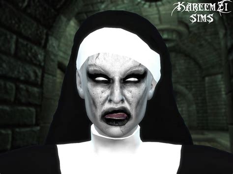 The Sims Resource The Nun Valak Costume Makeup
