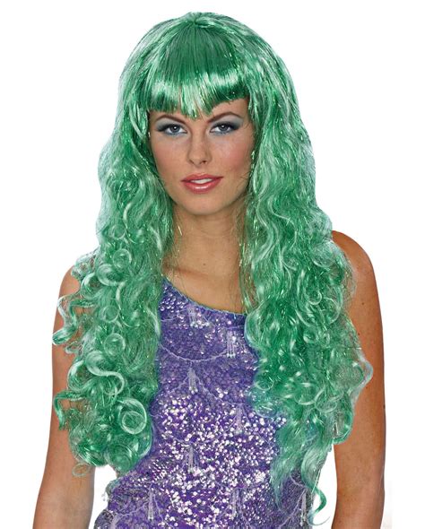Mermaid Wig Green For Sexy Mermaids Horror