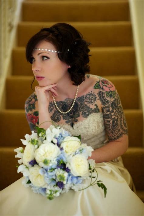 20 Breath Taking Tattooed Brides Rock Wedding On Your Wedding Day