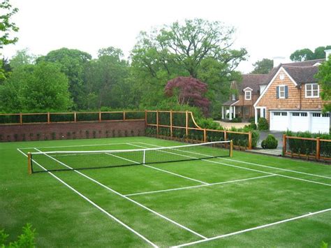 Gorgeous Grass Tennis Court Tennis Court Tennis Enchanted Home