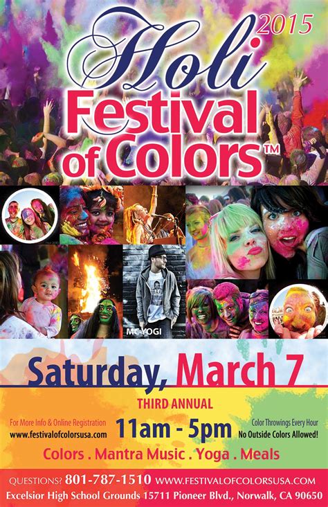 Holi 2015 Festival Los Angeles Festival Of Colors Usa Celebration