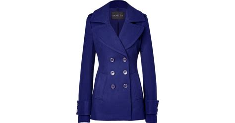 Rachel Zoe Royal Blue Woolblend Fay Pea Coat In Blue Lyst