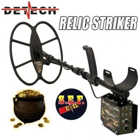 Detech Relic Striker 48 Khz Vlf Metal Detector With 18x15 Sef Search Coil