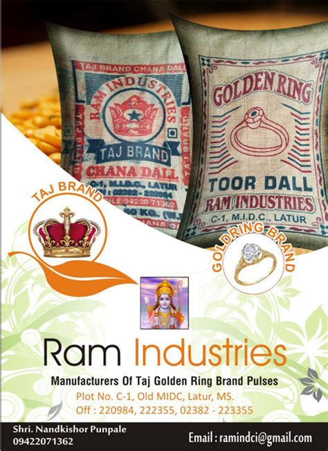 Get international importers and exporters email lists of agricultural products, automotive, chemicals & plastics, electrical equipment our international importers & exporters industry email list is frequently updated through tele verification for the resolution of removing incorrect data. Ram Industries - Pulses Mills / Dal Mill in Latur, Maharashtra, India AddressPlot No. C-1, Old ...
