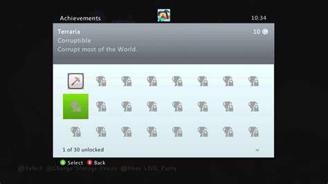 Terraria Xbox 360 Edition The Achievements List Youtube
