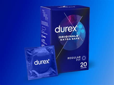 Durex Extra Safe 3 Slightly Thicker Condoms With Extra Lube 20 Count