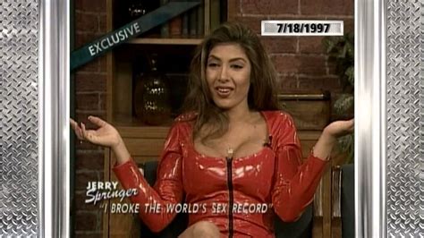 I Broke The Worlds Sex Record The Jerry Springer Show Youtube