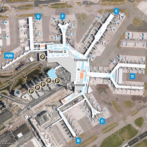 Amsterdam Schiphol Airport Map AMS Terminal Guide