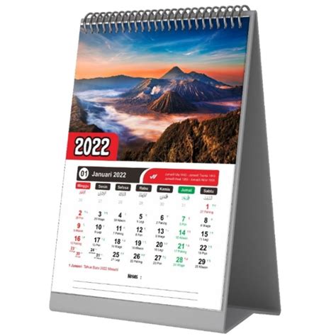 Jual Kalender Meja Kalender Duduk Gambar Pemandangan 2022 Shopee