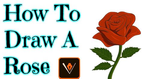 Then select the eraser tool and option click to erase half of the. How to Draw a Rose Adobe illustrator Draw app - YouTube ...