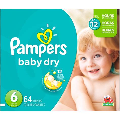 Pampers Baby Dry Super Pack Diapers Size 6 35 Lb 64