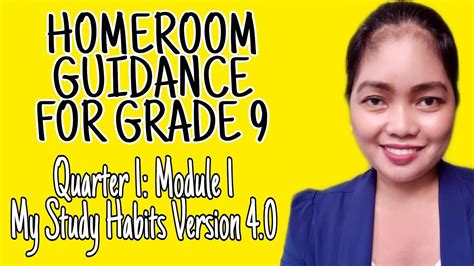 Homeroom Guidance For Grade 9 Quarter 1 Module 1 My Study Habits