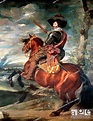 Equestrian portrait of the Count of Olivares, Gaspar de Guzman y ...