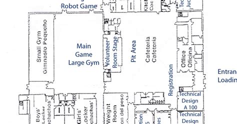 Pine Middle School First Floor Map With Room Assignments 2015 16