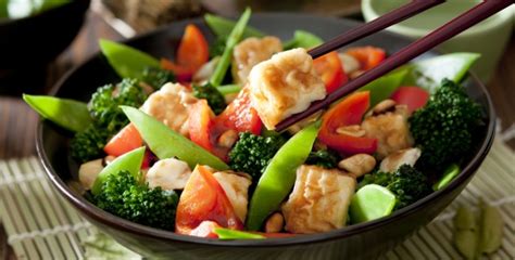 Stir fry the squash and celery stalks and garlic for about 5 minutes and add dry herbs and. 6 Diabetes-Friendly Meals | Joy Bauer: Tofu-Veggie Stir-Fry