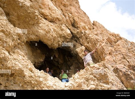 Kumran Or Qumran Caves In Judean Desert Israel Stock Photo Alamy