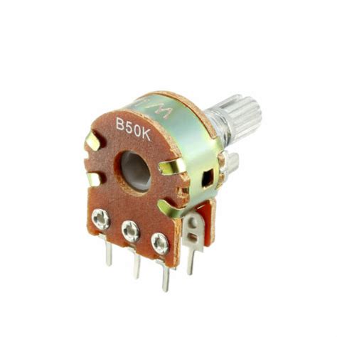 Wh148 50k Ohm Variable Resistors Dual Carbon Film Taper Potentiometer
