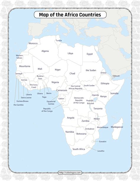 Printable Africa Countries Map Quiz Solutions In 2021 Vrogue Co