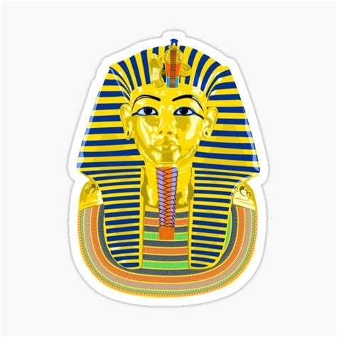 King Tut Sticker For Sale By Supermerch Redbubble