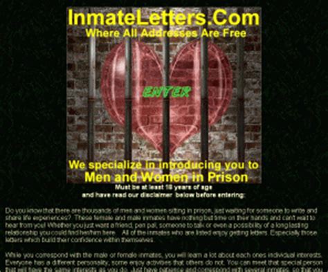 Inmates cannot access their writeaprisoner.com profiles online in any capacity. Inmateletters.com: Prison Pen pals Men and Women Inmates ...