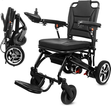 Broobey Lightweight Folding Electric Wheelchair Portable Power