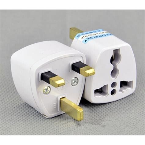 2x Travel From Eu Us Au To Uk England Great Britain Plug Power Adapter