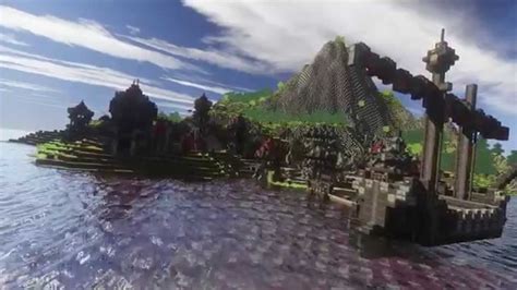 Minecraft Shaders Cinematic Far Water Island Of The Nords Youtube