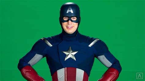 Chris Evans As Captain America Behind The Scenes Youtube