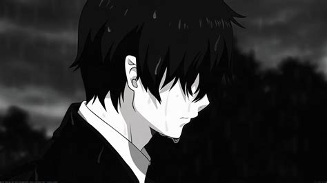 Discord Anime Boy Pfp Black And White Sad Boy Anime Pfp Wallpapers My