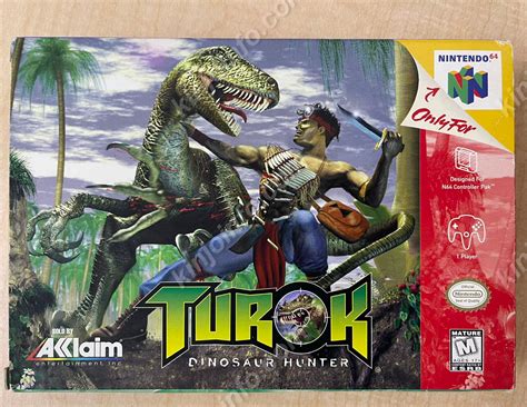 Turok Dinosaur Hunter時空戦士テュロック中古美品N64北米版 kinjoinfo