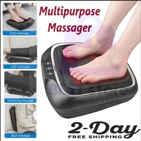 Power Legs Vibration Plate Foot Massager Platform With Rotating Acupressure Head Ebay