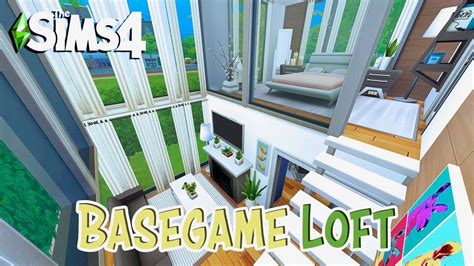 The Sims 4 Speed Build 💕 Basegame Loft Youtube