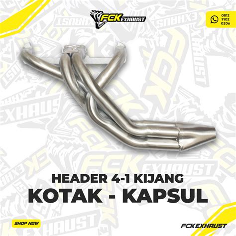Jual Header Kijang Kotak Kijang Kapsul FCK Exhaust Knalpot Racing Shopee Indonesia