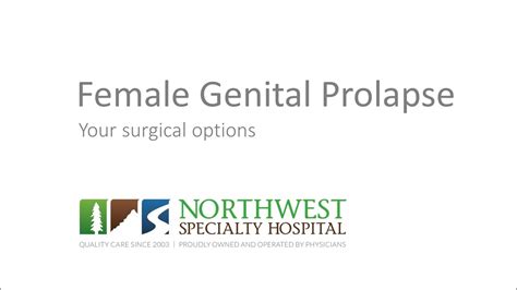 Gynecology Female Genital Prolapse Youtube