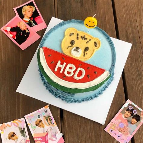 Weon Jusangjenha Kue Semangka Kue Lucu Kue Ulang Tahun Sederhana