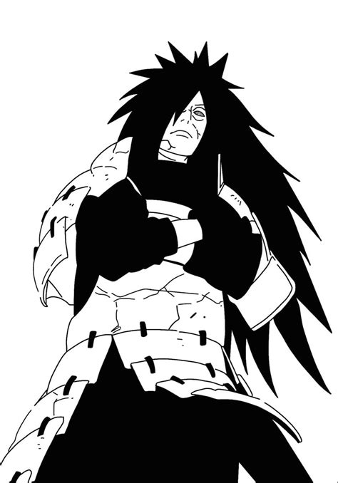 Uchiha Madara Black And White Anime Character Drawing Naruto The Best Porn Website