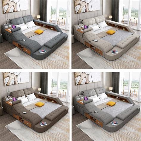 The Ultimate Bed With Integrated Massage Chair Speaker And Desk