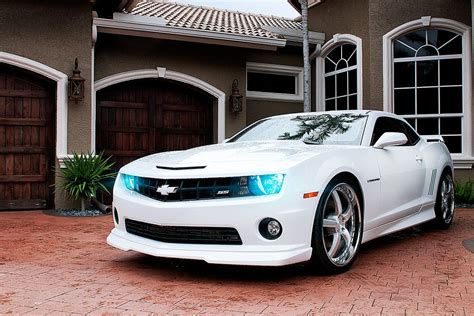 Chevrolet Camaro Ss White Car Poster My Hot Posters