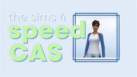 The Sims 4 Speed Cas No Cc Inkcharlie Youtube